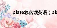 plate怎么讀英語(plate怎么讀)