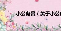 小公務員(關于小公務員簡介)
