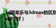 3d酷家樂與3dmax的區別(酷家樂和3dmax哪個好)