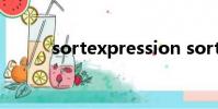 sortexpression sort sortfield