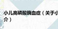 小兒高磷酸酶血癥(關于小兒高磷酸酶血癥簡介)