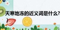 天寒地凍的近義詞是什么?(天寒地凍的拼音)