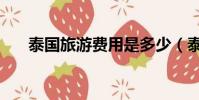 泰國旅游費用是多少(泰國旅游費用)