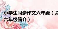 小學生同步作文六年級(關于小學生同步作文六年級簡介)
