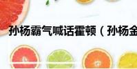 孫楊霸氣喊話霍頓(孫楊金牌或罰給霍頓)