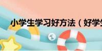 小學生學習好方法(好學生的學習方法)