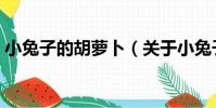 小兔子的胡蘿卜(關于小兔子的胡蘿卜簡介)