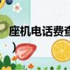 座機電話費查詢打什么電話（座機電話費查詢）
