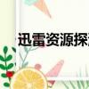 迅雷資源探測器下載（迅雷資源探測器）
