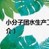 小分子團水生產工藝規程（關于小分子團水生產工藝規程簡介）