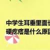 中學生耳垂里面長了個硬疙瘩是什么原因（耳垂里面長了個硬疙瘩是什么原因）