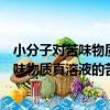 小分子對苦味物質真溶液的苦味淬滅研究（關于小分子對苦味物質真溶液的苦味淬滅研究簡介）