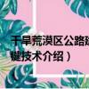 干旱荒漠區公路建設關鍵技術（關于干旱荒漠區公路建設關鍵技術介紹）