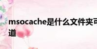 msocache是什么文件夾可以刪除嗎_百度知道
