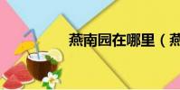 燕南園在哪里(燕南園)