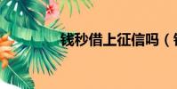 錢秒借上征信嗎(錢秒借)