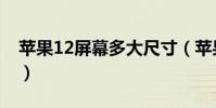 蘋果12屏幕多大尺寸(蘋果11屏幕多大尺寸)