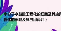 小分子水凝膠工程化的細胞及其應用(關于小分子水凝膠工程化的細胞及其應用簡介)