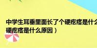 中學生耳垂里面長了個硬疙瘩是什么原因(耳垂里面長了個硬疙瘩是什么原因)