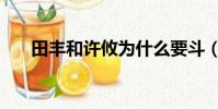 田豐和許攸為什么要斗(田豐和許攸)