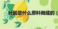葉酸是什么原料做成的(葉酸是什么)