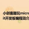 小創客趣玩micro:bit開發板編程（關于小創客趣玩micro:bit開發板編程簡介）