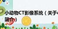 小動物CT影像系統(關于小動物CT影像系統簡介)