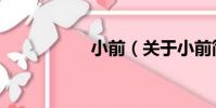 小前(關于小前簡介)