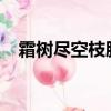 霜樹盡空枝腸斷丁香結的意思詩意的作者