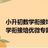 小升初數學銜接培優微專題：從算術到代數（關于小升初數學銜接培優微專題：從算術到代數簡介）