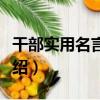 干部實用名言詞典（關于干部實用名言詞典介紹）