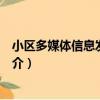 小區多媒體信息發布系統（關于小區多媒體信息發布系統簡介）