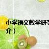小學語文教學研究與實踐（關于小學語文教學研究與實踐簡介）