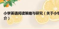 小學英語閱讀策略與研究(關于小學英語閱讀策略與研究簡介)