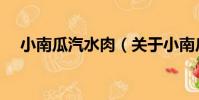 小南瓜汽水肉(關于小南瓜汽水肉簡介)