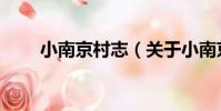 小南京村志(關于小南京村志簡介)