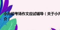 小升初考場作文應試輔導(關于小升初考場作文應試輔導簡介)