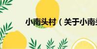 小南頭村(關于小南頭村簡介)