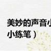 美妙的聲音小練筆三年級300字（美妙的聲音小練筆）