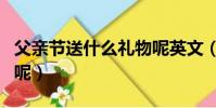 父親節送什么禮物呢英文(父親節送什么禮物呢)