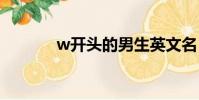 w開頭的男生英文名(WKA)