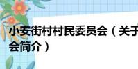 小安街村村民委員會(關于小安街村村民委員會簡介)