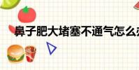 鼻子肥大堵塞不通氣怎么辦(鼻子肥大)