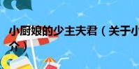 小廚娘的少主夫君(關于小廚娘的少主夫君簡介)