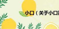小口(關于小口簡介)