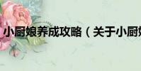小廚娘養成攻略(關于小廚娘養成攻略簡介)