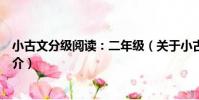 小古文分級閱讀:二年級(關于小古文分級閱讀:二年級簡介)