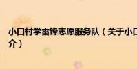 小口村學雷鋒志愿服務隊(關于小口村學雷鋒志愿服務隊簡介)
