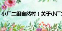 小廠二組自然村(關于小廠二組自然村簡介)