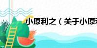 小原利之(關于小原利之簡介)